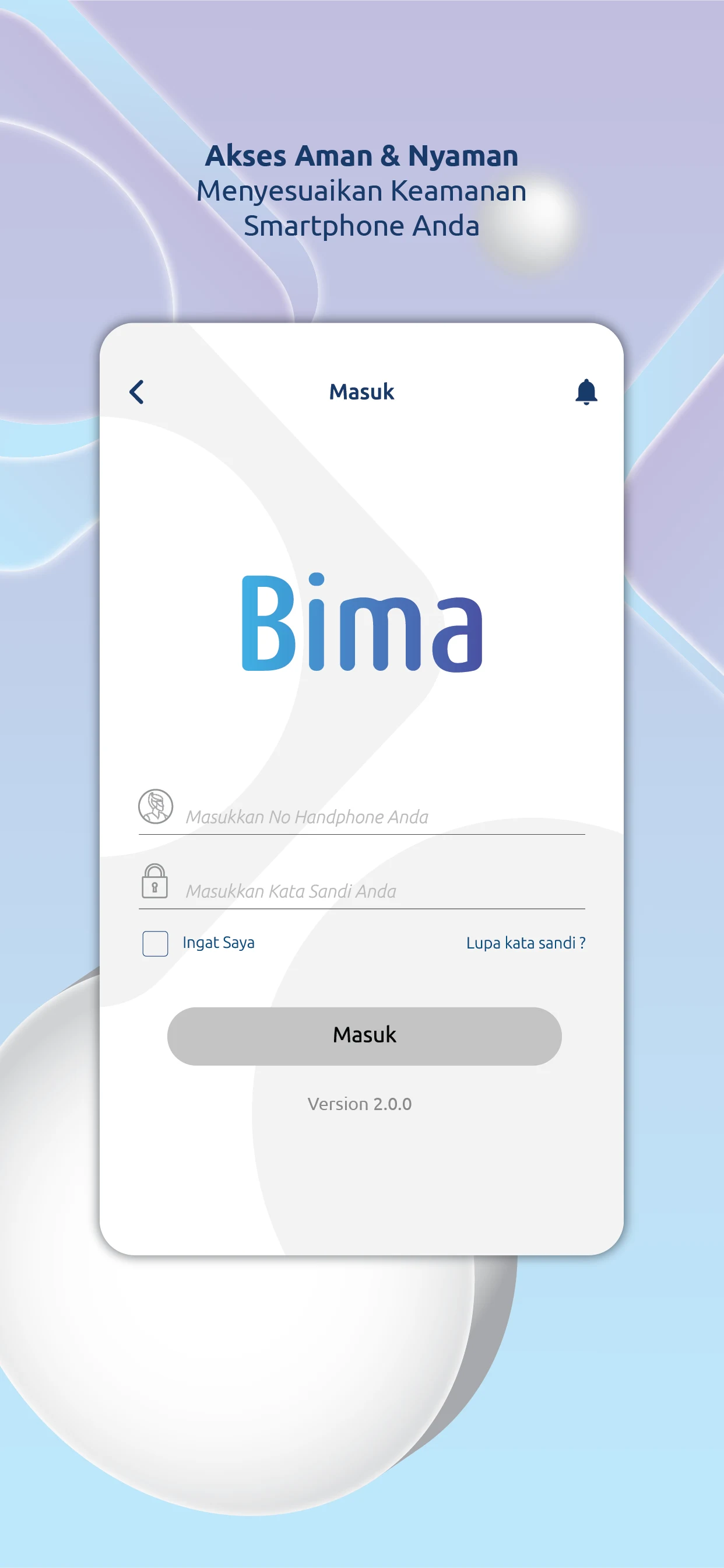 Bima Mobile screenshot