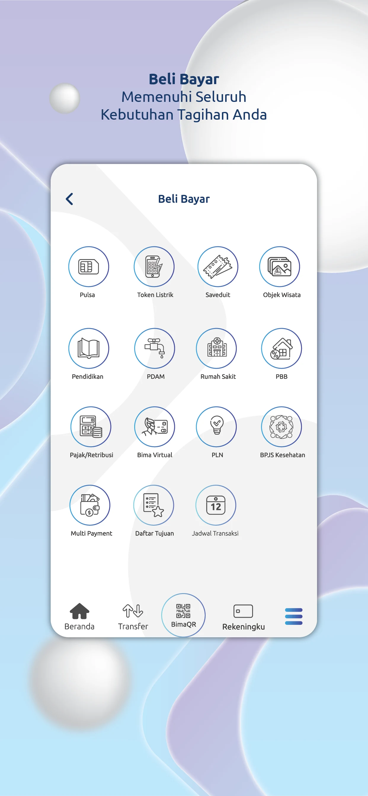 Bima Mobile screenshot